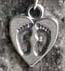 footprints miscarriage charm