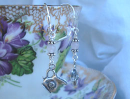 An invitation to tea...Memorial Gemstone Earrings for Grief and Loss